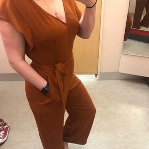Burnt orange jumpsuit